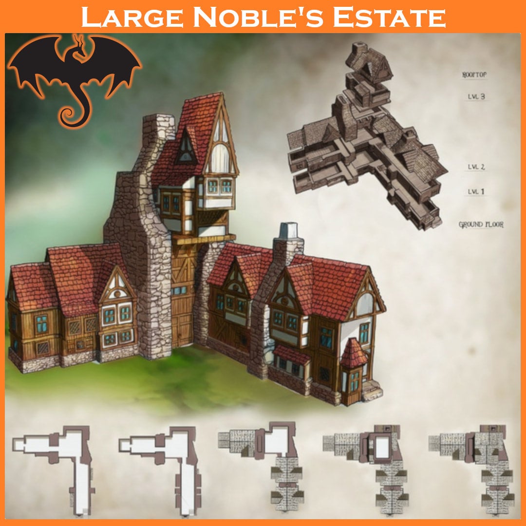 その他 Terrain - Noble House (2 Floors) The Noble's House- The Town of Grexdale | Drachenspiel